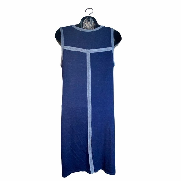 Coin 1804 Navy Blue Sleeveless Dress Medium NWT - Picture 2 of 9